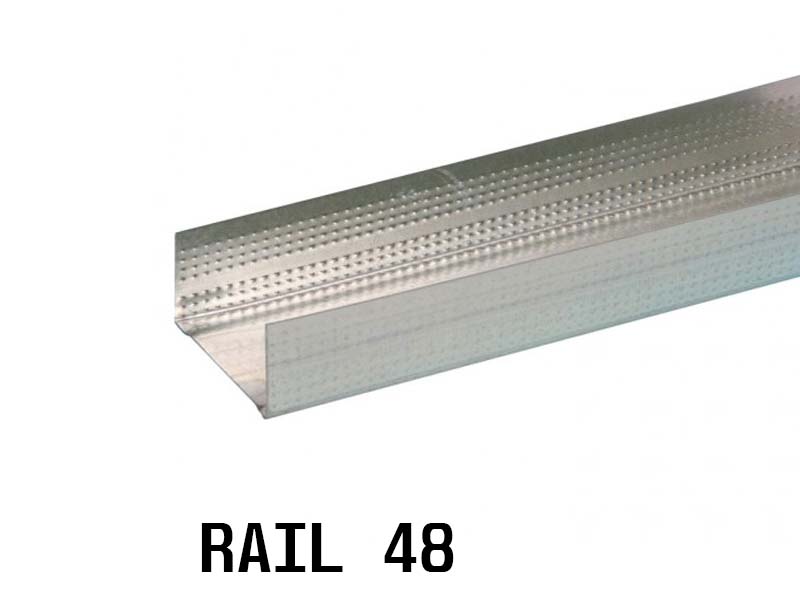 Rail 48 en métal galvanisé